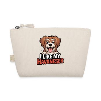 I like my Havaneser Hundeliebe - Bio-Täschchen - Natur - Vorne