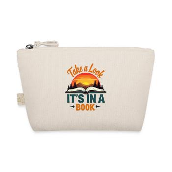 Take a Look it's in a Book Shirt - Organic Pouch - nature - Front