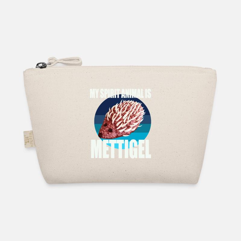 Mein Krafttier ist Mettigel - Bio-Täschchen - Natur