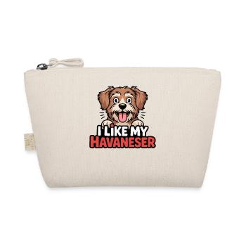 I like my Havaneser Hundeliebe - Bio-Täschchen - Natur - Vorne