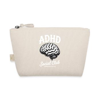 ADHD Gehirn Social Club Chaos - Bio-Täschchen - Natur - Vorne