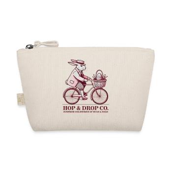 Easter Retro Bunny Bicycle Aesthetic Eggs - Organic Pouch - nature - Front