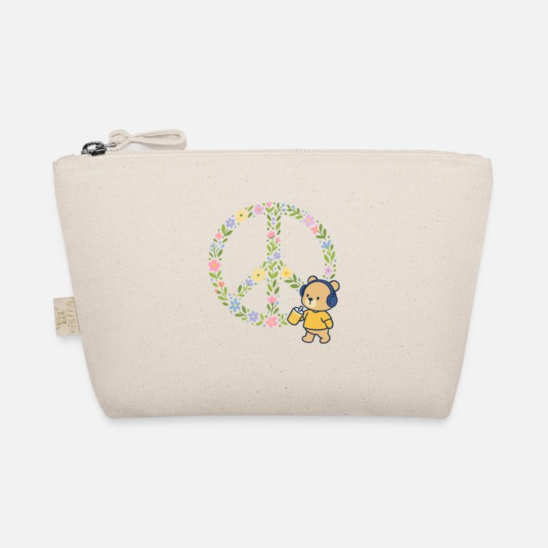 Peace Flowers Blossoms Organic Pouch