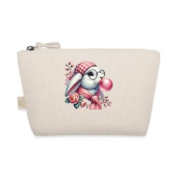 Ostern Hase Retro Stil Cottagecore Ästhetik - Bio-Täschchen - Natur - Vorne