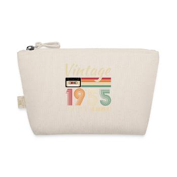 Vintage 1955 Retro Birthday Gift - Organic Pouch - nature - Front