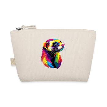 Ferret Ferret Polecat Marten Weasel Cute Ferret - Organic Pouch - nature - Front