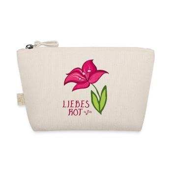 Lilie Liebe - Bio-Täschchen - Natur - Vorne