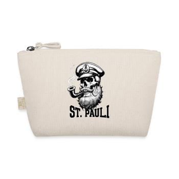 St.Pauli Kiez Hamburg Totenkopf Sankt Pauli - Bio-Täschchen - Natur - Vorne