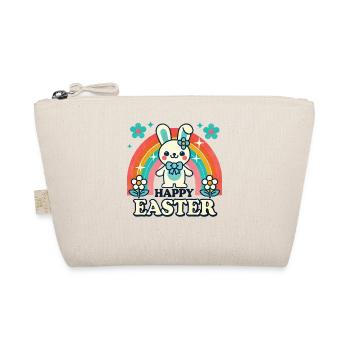 Easter Colorful Retro Bunny Happy Easter - Organic Pouch - nature - Front