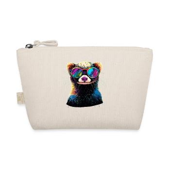 Ferret Ferret Polecat Marten Weasel Cute Ferret - Organic Pouch - nature - Front