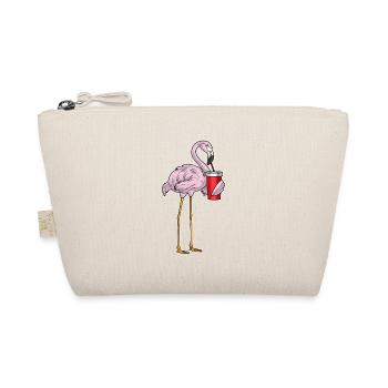 Flamingo Becher to go - Bio-Täschchen - Natur - Vorne