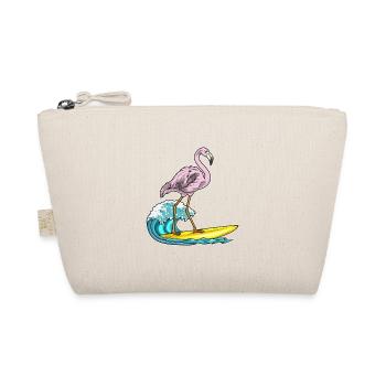 Été de surf sur planche de surf au flamant rose - Trousse biologique - nature - Devant
