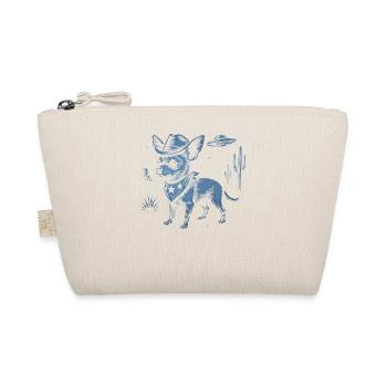 Chihuahua Cowboy Hat Bandana Desert Cactus - Organic Pouch - nature - Front