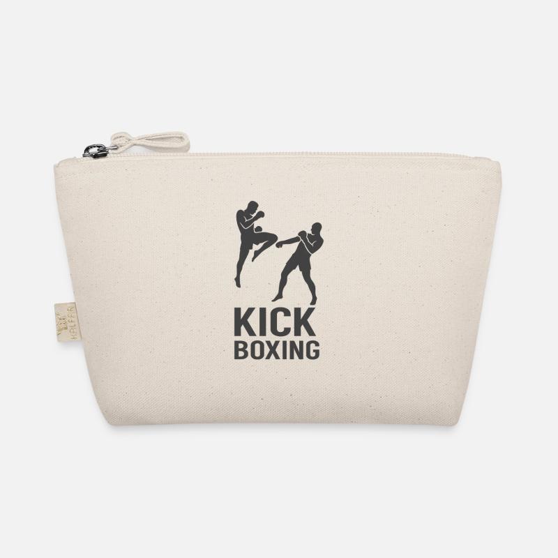 Kickbox Fight Silhouette Bio-Täschchen