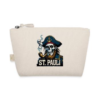 St.Pauli Kiez Hamburg Totenkopf Sankt Pauli - Bio-Täschchen - Natur - Vorne