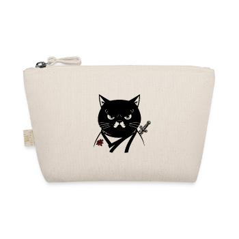 The samurai cat, the bushido cat - Organic Pouch - nature - Front