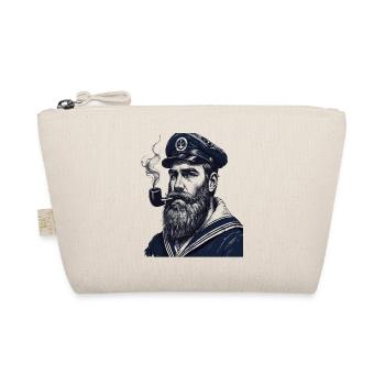 Captain Hamburg St Pauli Hanseatic City Skull - Organic Pouch - nature - Front