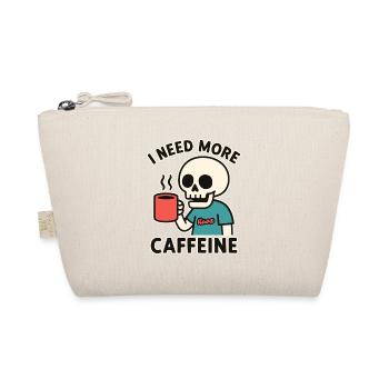 funny skeleton needs more caffeine or coffee - Organic Pouch - nature - Front
