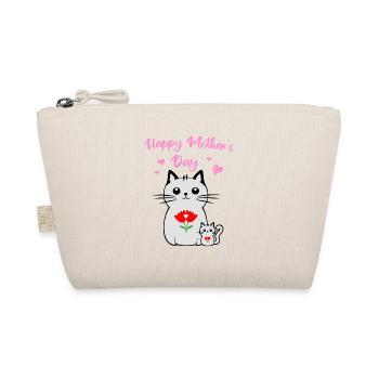 Cat and her kitten, Mother's Day - Organic Pouch - nature - Front