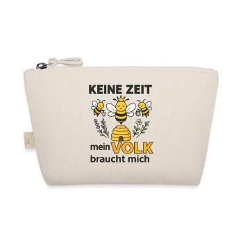 Imker - Keine Zeit! Mein Volk braucht mich! - Bio-Täschchen - Natur - Vorne