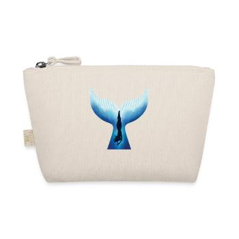 Wal, Frau Whale, Woman - Organic Pouch - nature - Front