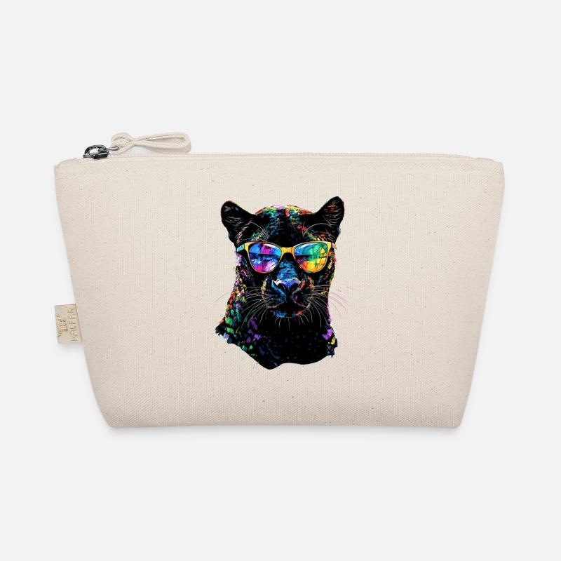 Panther Leopard Big Cat Cute Big Cat Panter Organic Pouch