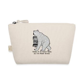 Motif de design rétro avec un amateur de livres amusant - Trousse biologique - nature - Devant