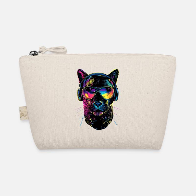 Panther Leopard Raubkatze Süße Großkatze Panter Bio-Täschchen