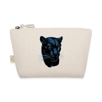 Panther Leopard Raubkatze Süße Großkatze Panter - Bio-Täschchen - Natur - Vorne