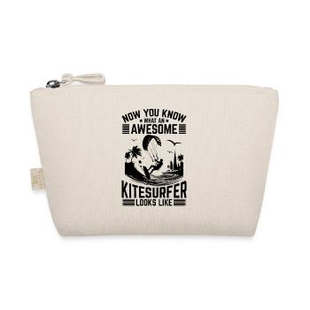 Now You Know What An Awesome Kitesurfer Looks Like - Organic Pouch - nature - Front
