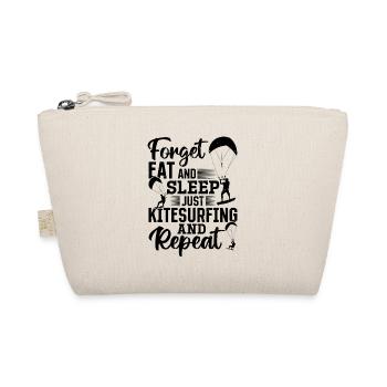 Kiteboarding - Forget eat and sleep just - Organic Pouch - nature - Front