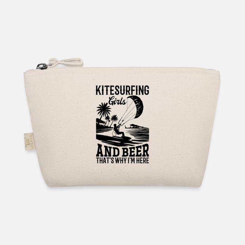 Kitesurfing Girls and beer that's why I'm here - Organic Pouch