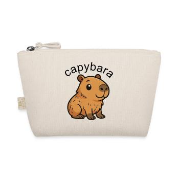 Cute Cartoon Capybara, cute and chill - Organic Pouch - nature - Front