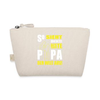 Bester Papa Der Welt Geschenke Vater Weihnacht Aus - Bio-Täschchen - Natur - Vorne