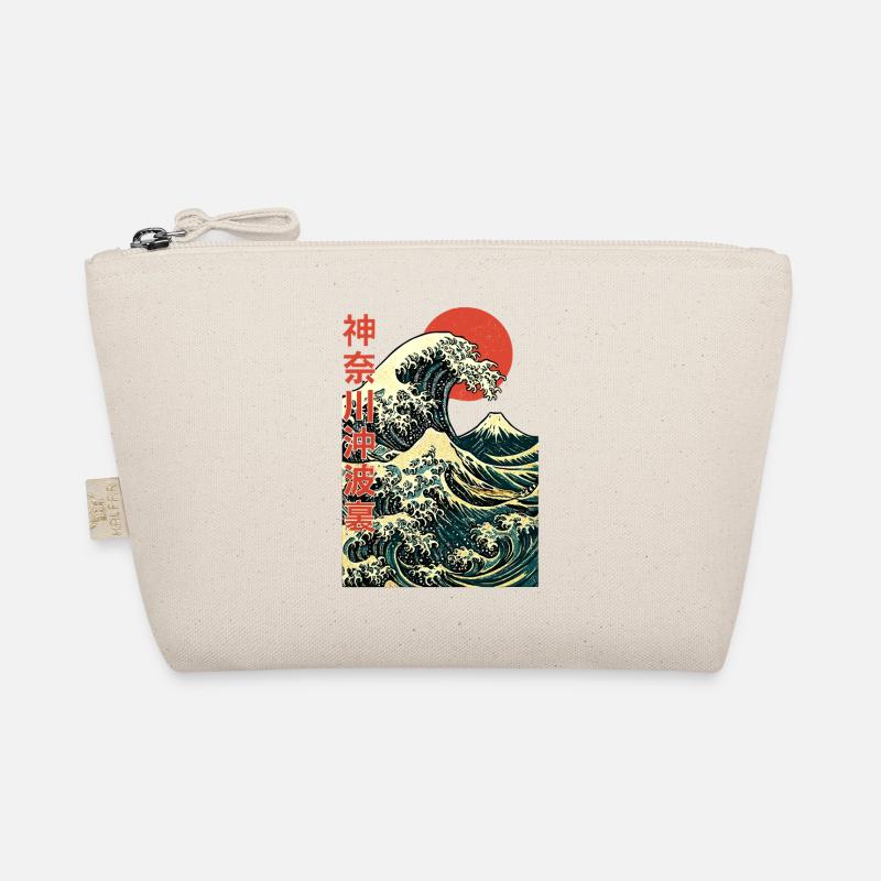 Die große Welle vor Kanagawa - Hokusai Kunst - Bio-Täschchen - Natur