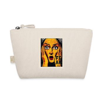 Pop art femme avec cri sur timbre-poste - Trousse biologique - nature - Devant