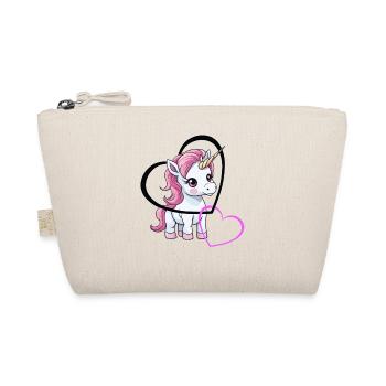 Licorne Coeur Coeurs Saint-Valentin - Trousse biologique - nature - Devant