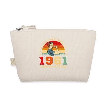 1961 Vintage Retro Geburtstagsgeschenk - Bio-Täschchen - Natur - Vorne