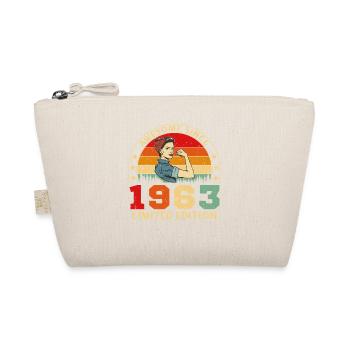 1963 Vintage Retro Geburtstagsgeschenk - Bio-Täschchen - Natur - Vorne