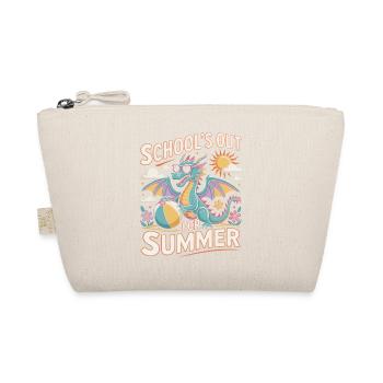 SCHOOL'S OUT FOR SUMMER Funny retro design - Organic Pouch - nature - Front