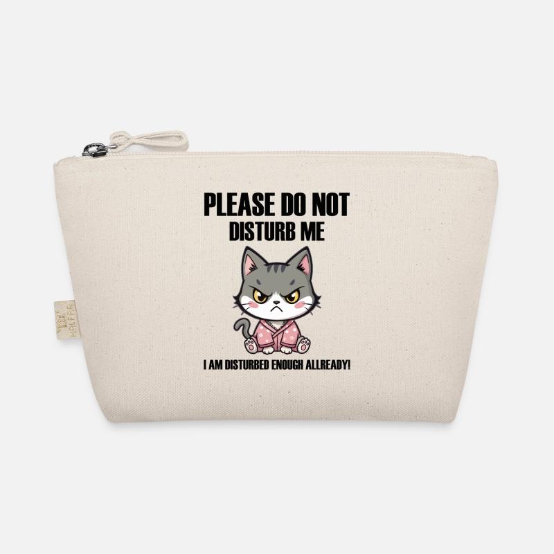 Ne me dérange pas un drôle de chat en colère böse Katze Trousse biologique