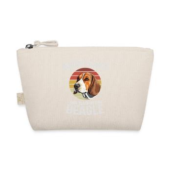 Illustration humoristique de beagle avec coucher de soleil rétro - Trousse biologique - nature - Devant