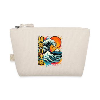 Large Wave Kanagawa Color Splash Hokusai Art - Organic Pouch - nature - Front
