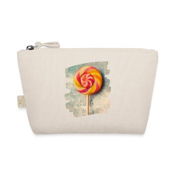 Lollipop Lutscher Bonbon Süssigkeit - Bio-Täschchen - Natur - Vorne