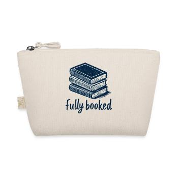 Retro Book Design with Saying for Book Fan - Organic Pouch - nature - Front