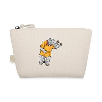 Elefant Dart Dartpfeil - Bio-Täschchen - Natur - Vorne