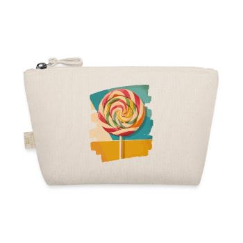 Lollipop Lutscher Bonbon Süssigkeit - Bio-Täschchen - Natur - Vorne