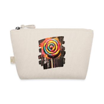 Lollipop Lutscher Bonbon Süssigkeit - Bio-Täschchen - Natur - Vorne
