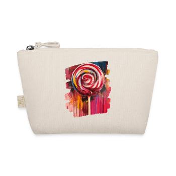 Lollipop Lutscher Bonbon Süssigkeit - Bio-Täschchen - Natur - Vorne