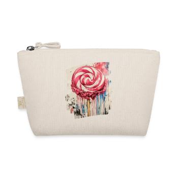 Lollipop Lutscher Bonbon Süssigkeit - Bio-Täschchen - Natur - Vorne